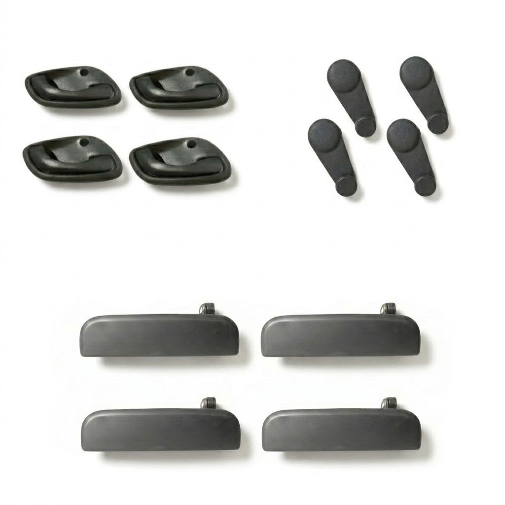 Suzuki Alto 1000cc 3 in 1 Products | Handle Window Glass 4 Piece | Inner Door Bezel 4 Piece | Outer Door Handle 4 Piece  | Premium Quality by New Heera Auto