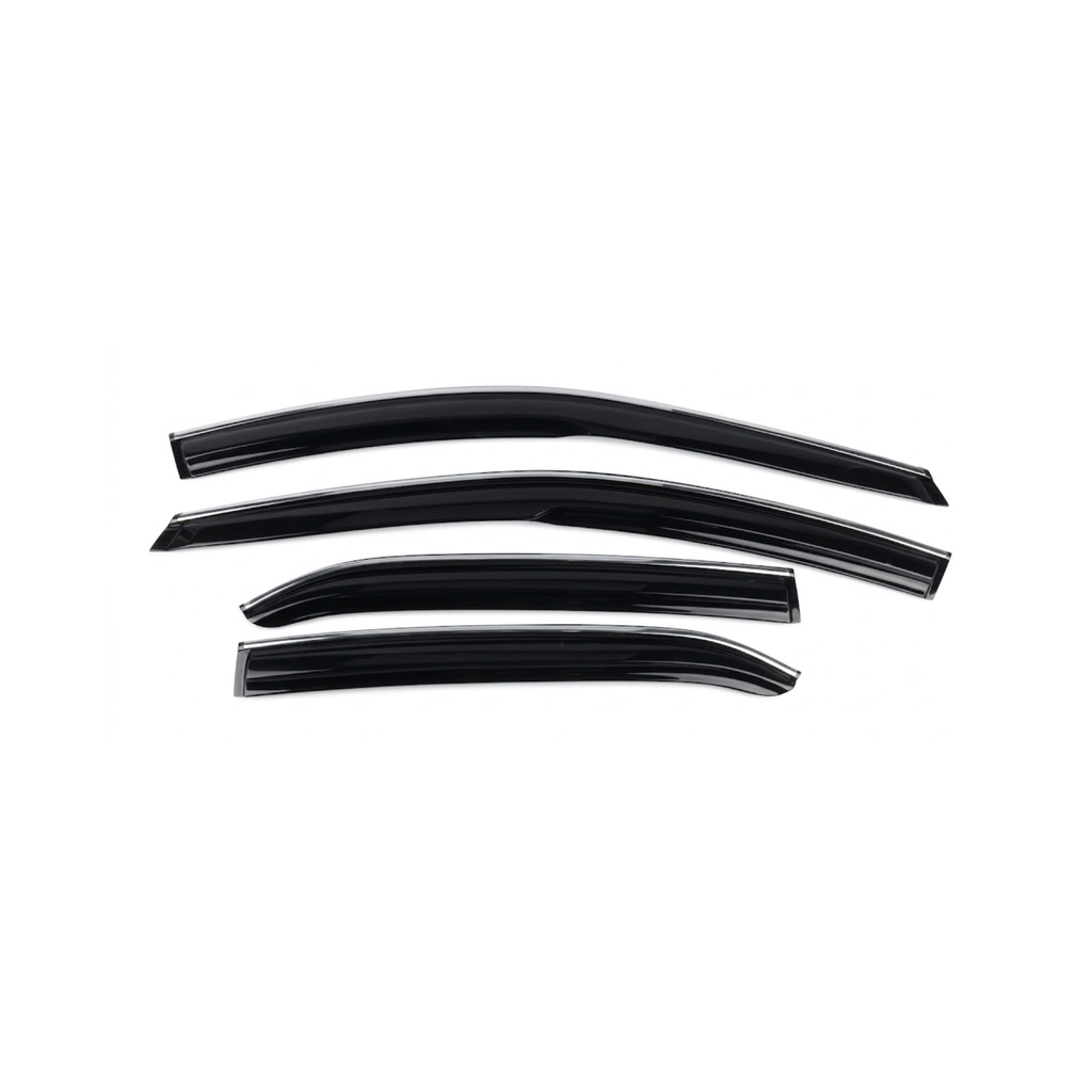 Honda Civic 2016 Shape Window Door Visor – Air Press Mugen Style Chrome (Set of 4) | New Heera Auto