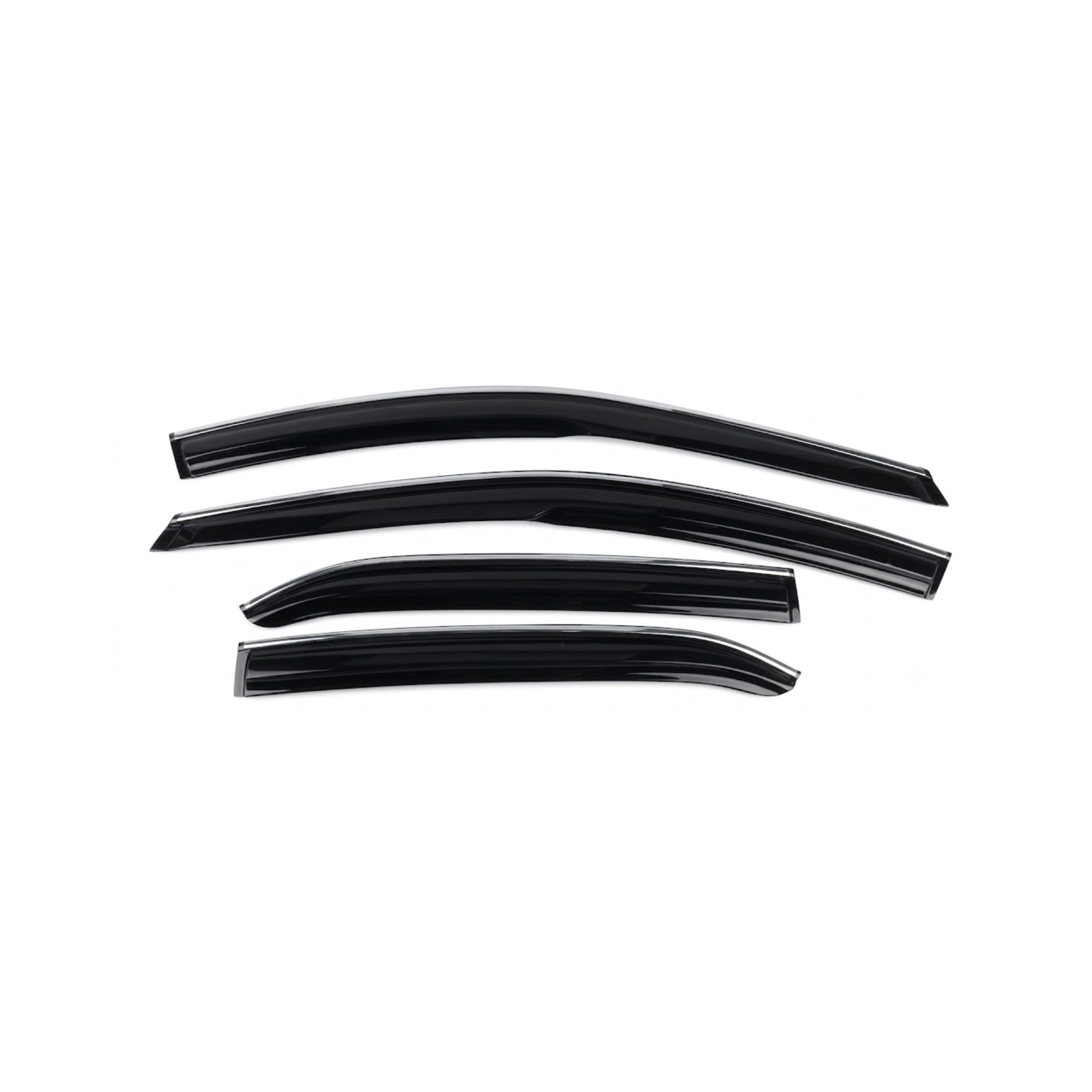 Honda Civic 2016 Shape Window Door Visor – Air Press Mugen Style Chrome (Set of 4) | New Heera Auto