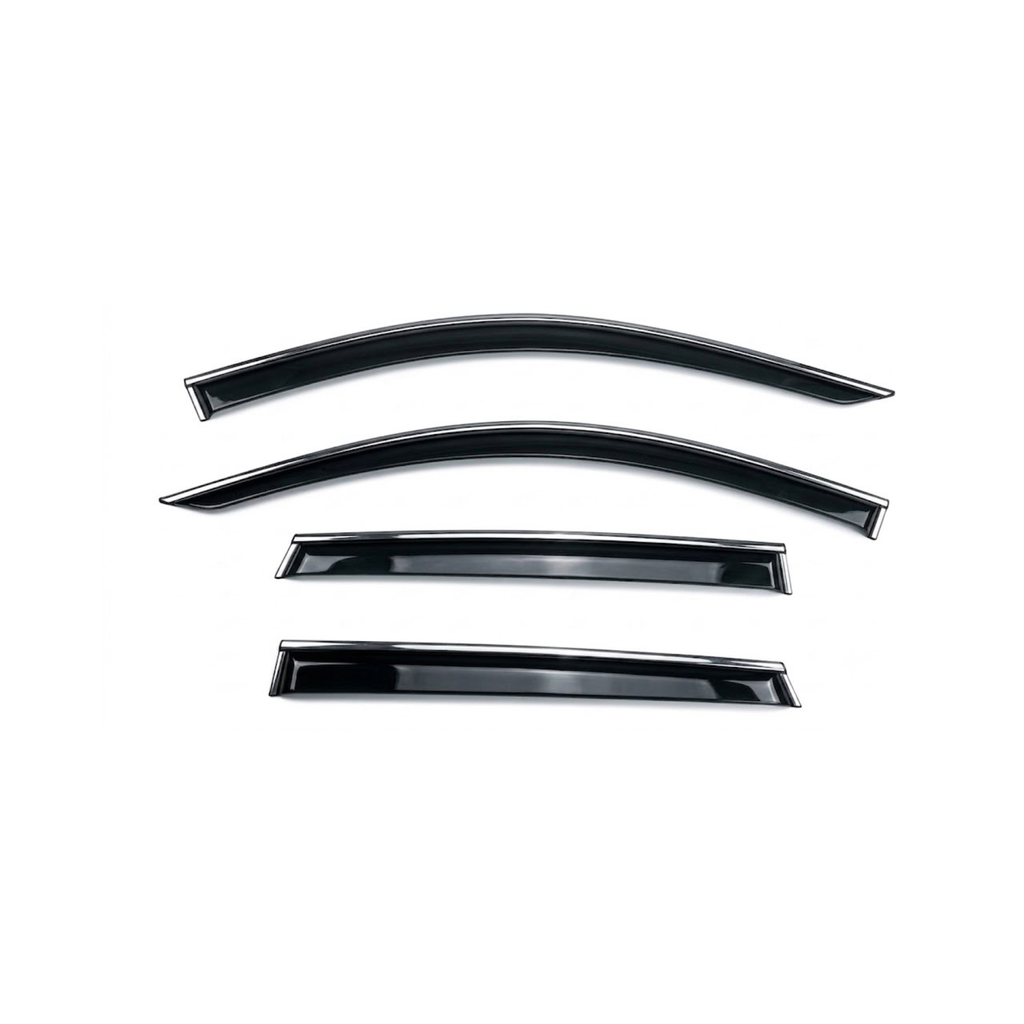 Honda Civic 2012 Shape Window Door Visor – Air Press Mugen Style Chrome (Set of 4) | New Heera Auto