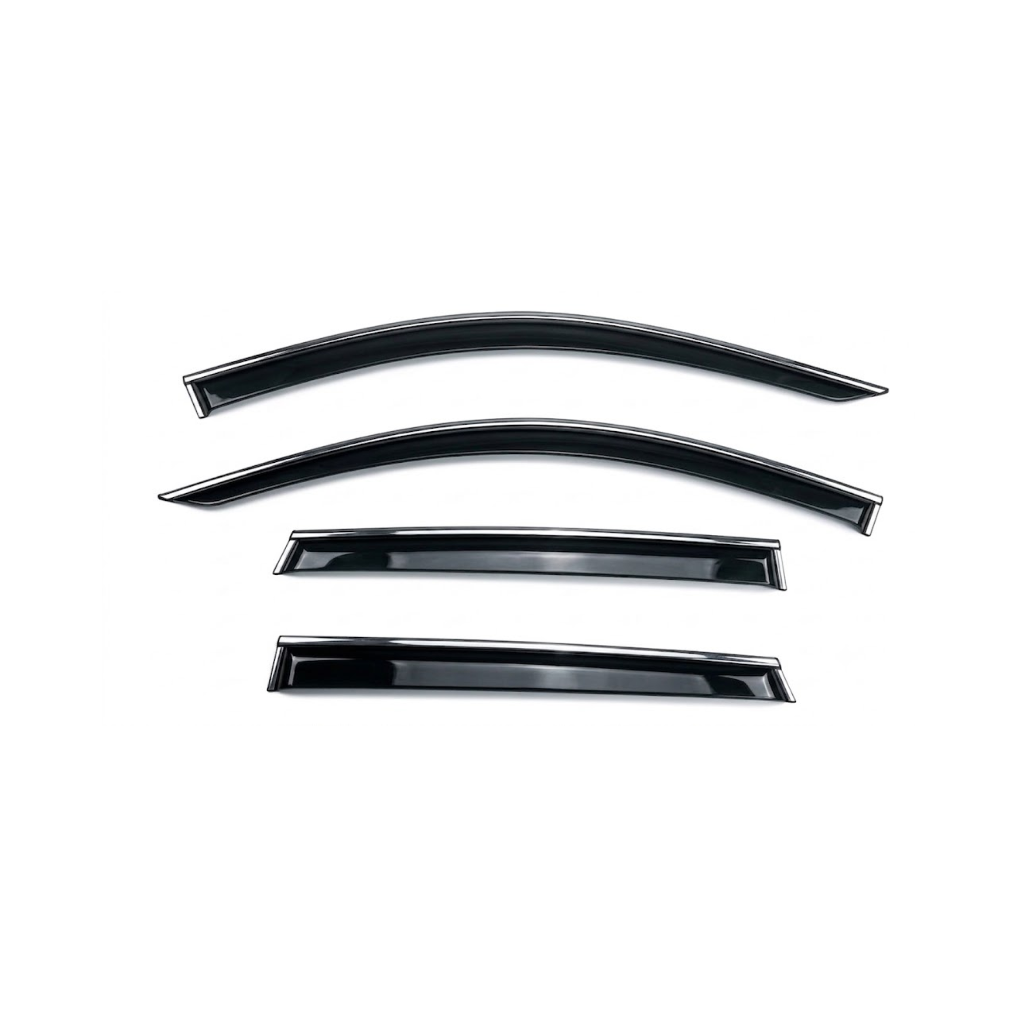 Honda Civic 2012 Shape Window Door Visor – Air Press Mugen Style Chrome (Set of 4) | New Heera Auto