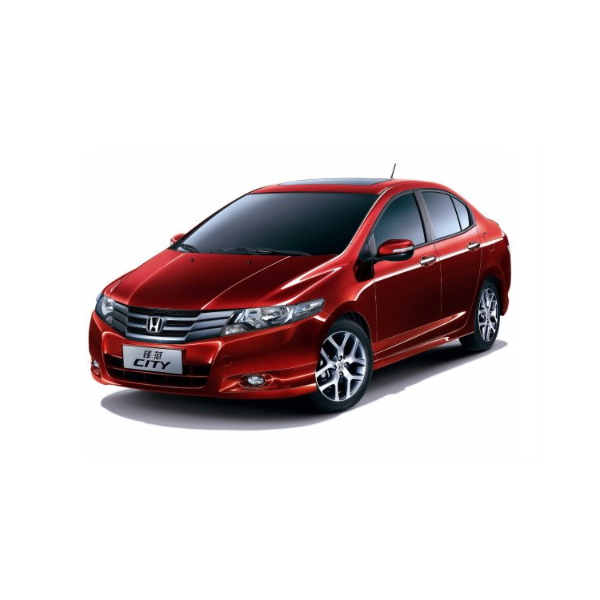 Honda City 2009 Shape Window Door Visor – Air Press Mugen Style Chrome (Set of 4) | New Heera Auto