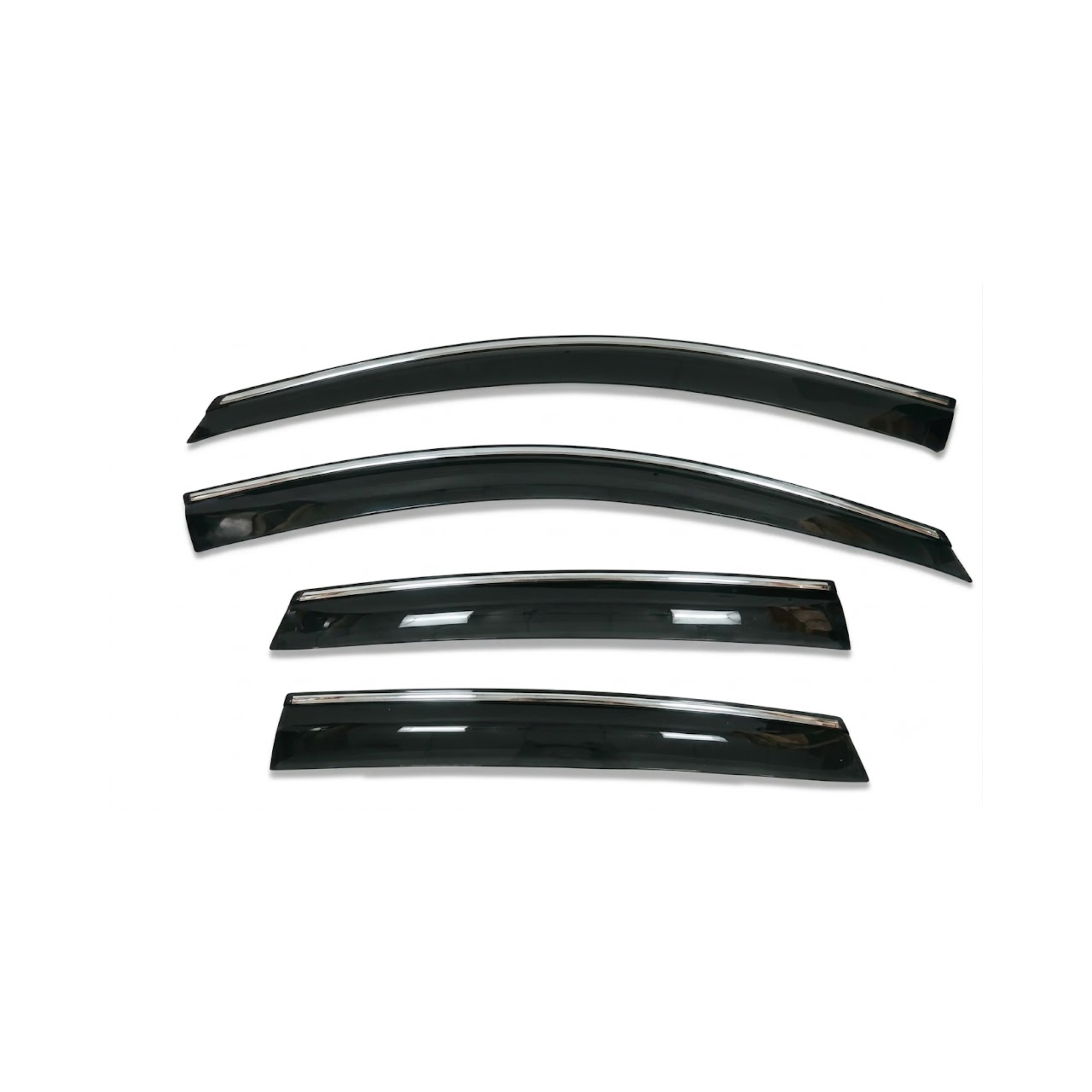 Kia Sportage Window Door Visor – Air Press Mugen Style Chrome (Set of 4) | New Heera Auto