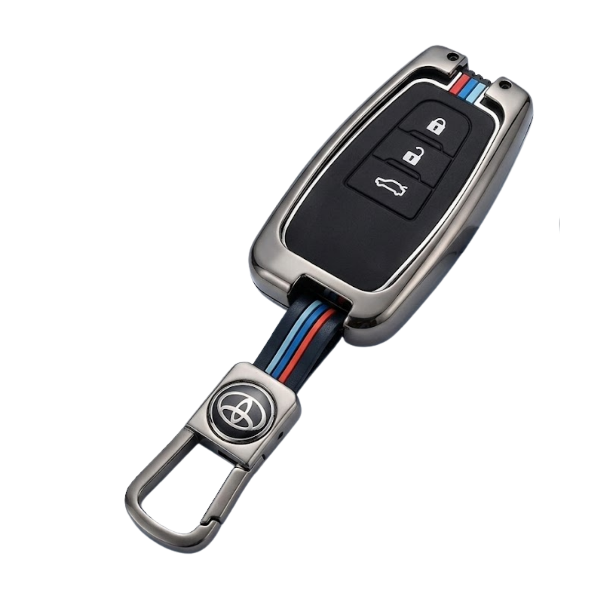Toyota Fortuner Premium Zinc Alloy Metal Key Cover | Premium Quality by New Heera Auto