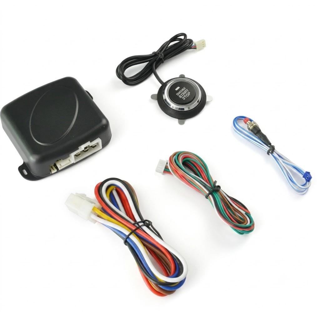 Universal Car Rfid Smart Key Ignition Button Engine Start Keyless Entry Push Start System | Premium Quality by New Heera Auto