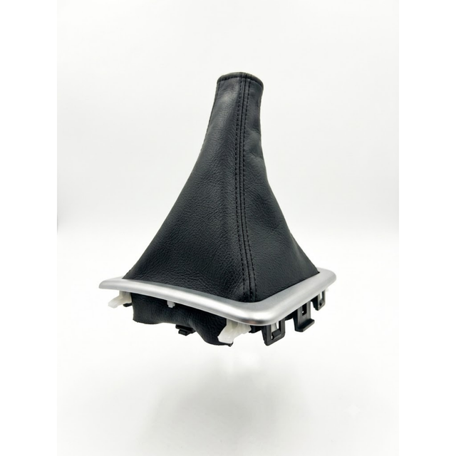 Toyota Corolla Black Leather Gear Boot with Silver Base Frame
