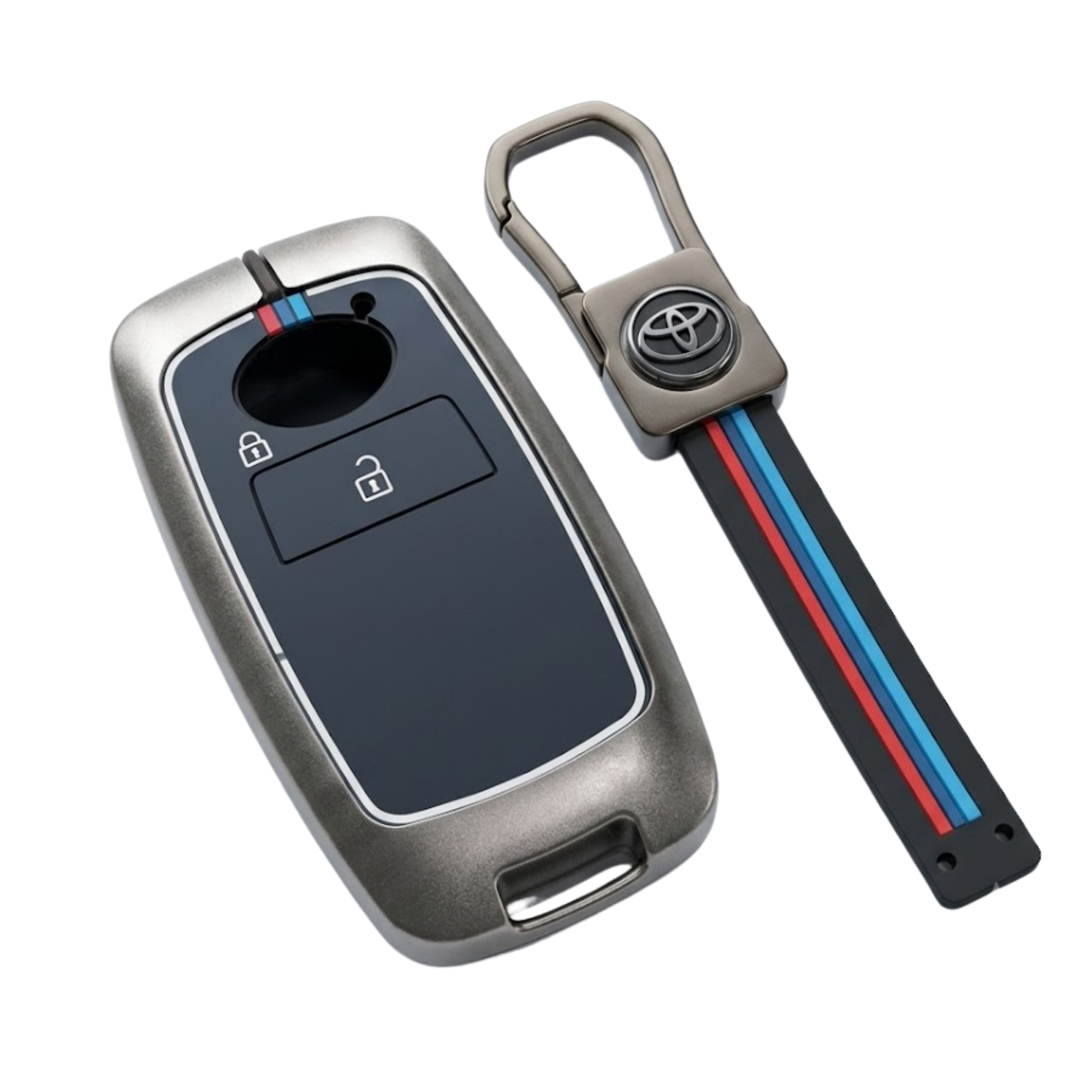 Toyota Raize Premium Zinc Alloy Metal Key Cover | Premium Quality by New Heera Auto