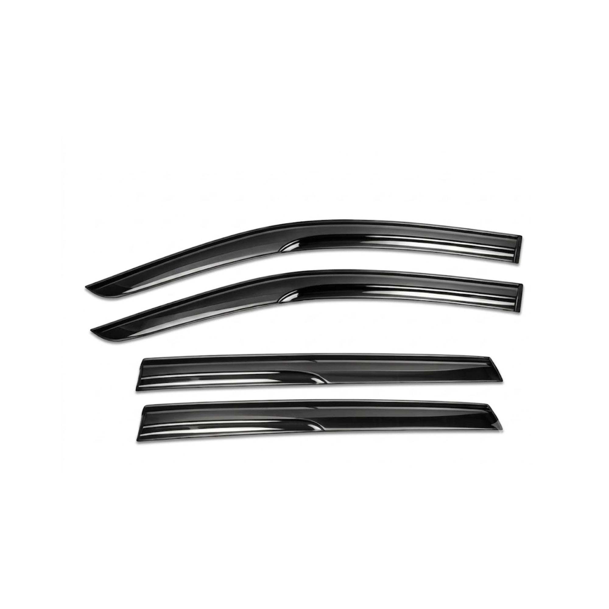 Suzuki Cultus New Shape Window Door Visor – Air Press Mugen Style Chrome (Set of 4) | New Heera Auto