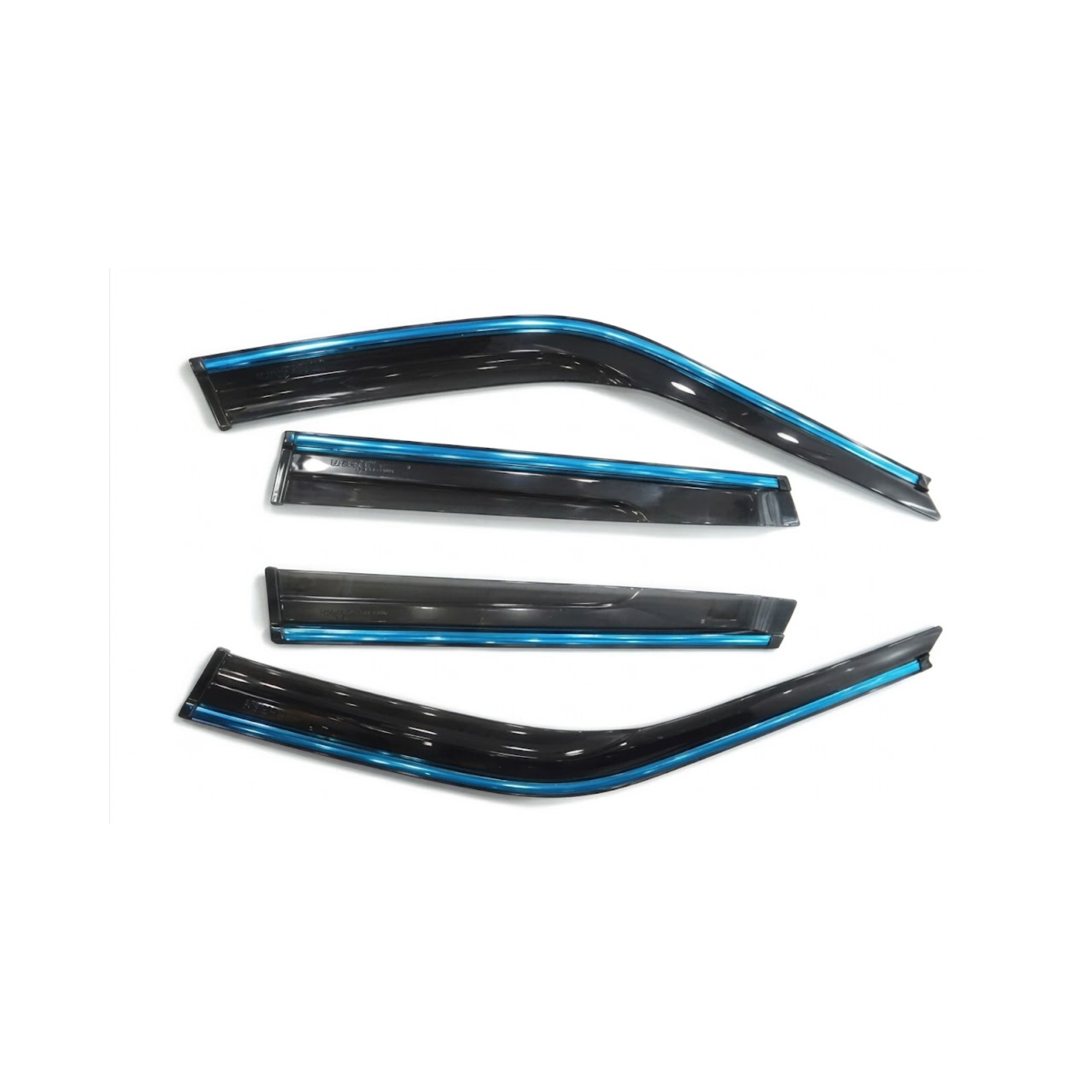 Suzuki Mehran Window Door Visor – Air Press Mugen Style Chrome (Set of 4) | New Heera Auto