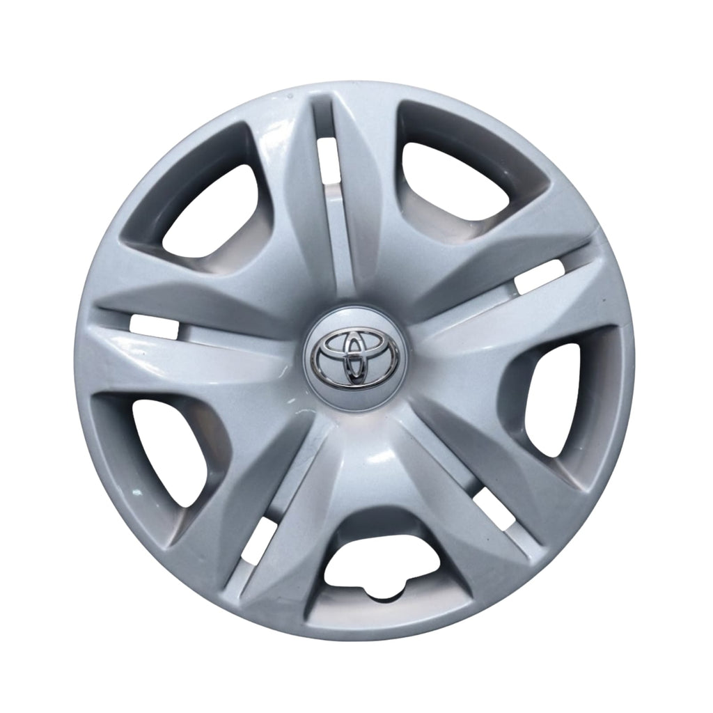 Toyota (15-Inch) Premium Silver Wheel Covers (Universal Fit for All Cars) | Premium Quality by New Heera Auto