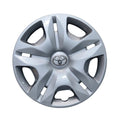 Toyota (15-Inch) Premium Silver Wheel Covers (Universal Fit for All Cars) | Premium Quality by New Heera Auto