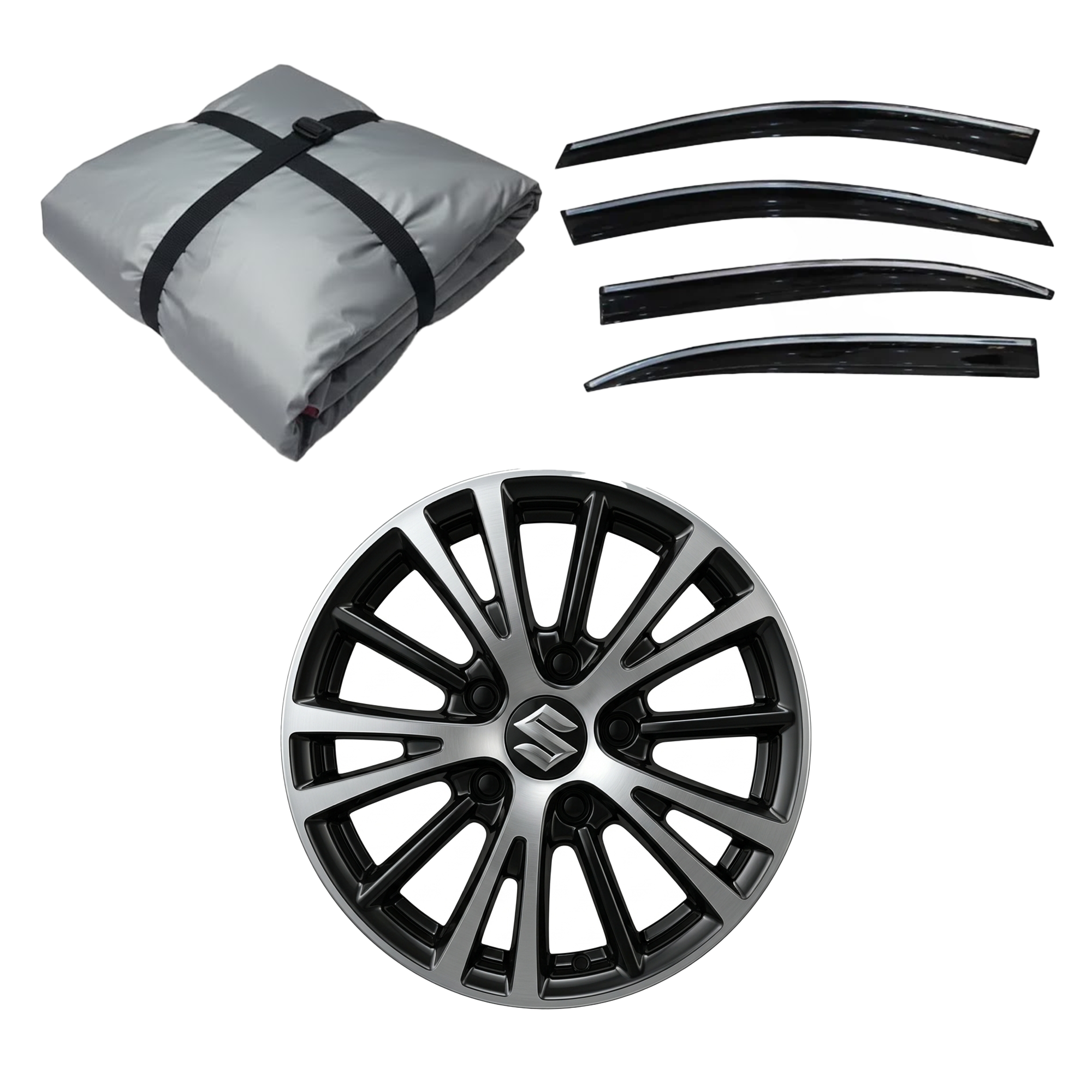 Suzuki Alto 1000cc 3 in 1 Products | Top Cover | Wheel Cover | Air press | Premium Quality by New Heera Auto
