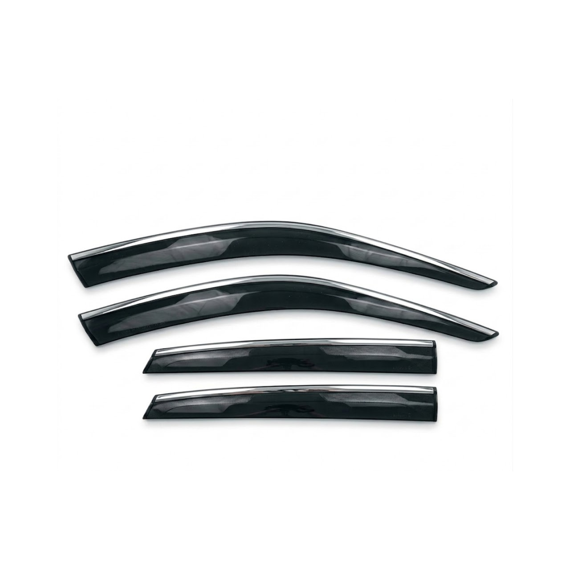 Toyota Yaris Window Door Visor – Air Press Mugen Style Chrome (Set of 4) | New Heera Auto